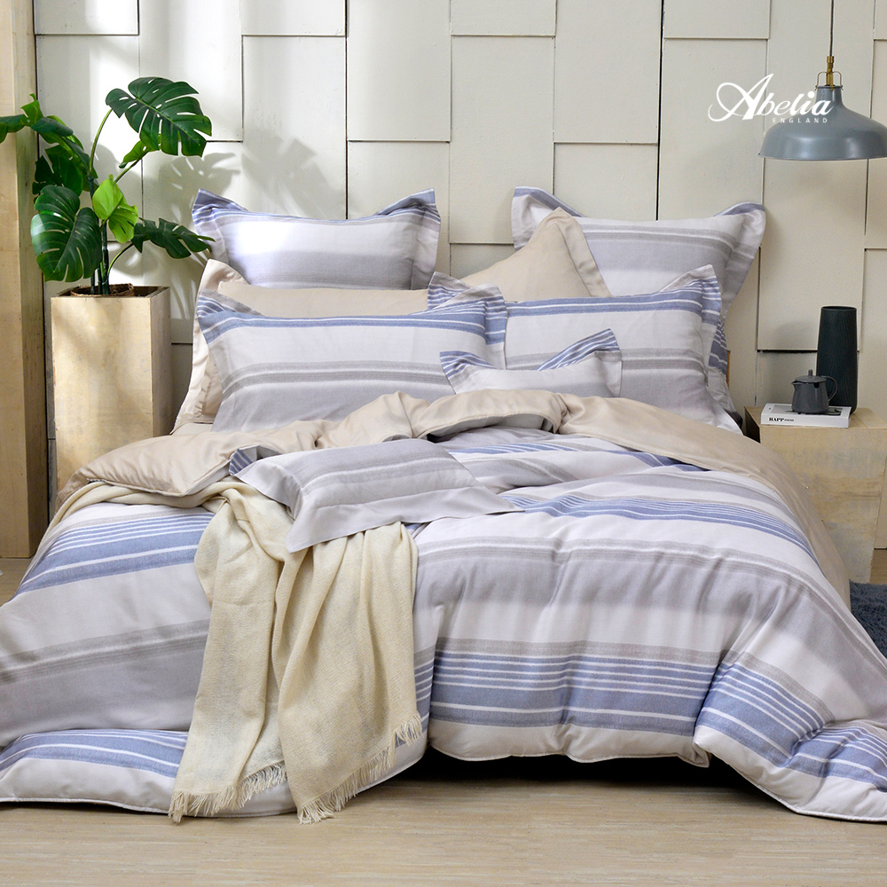 知性晨光 | 雙人天絲木漿纖維四件式兩用被床包組