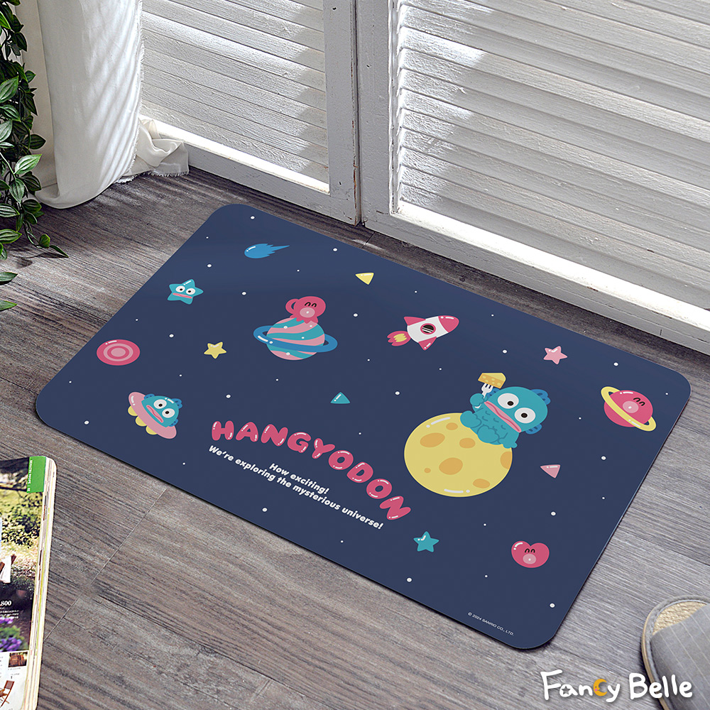 Sanrio-漢頓星際樂遊 | 抗菌可水洗軟式珪藻土強效吸水地墊 60*39CM