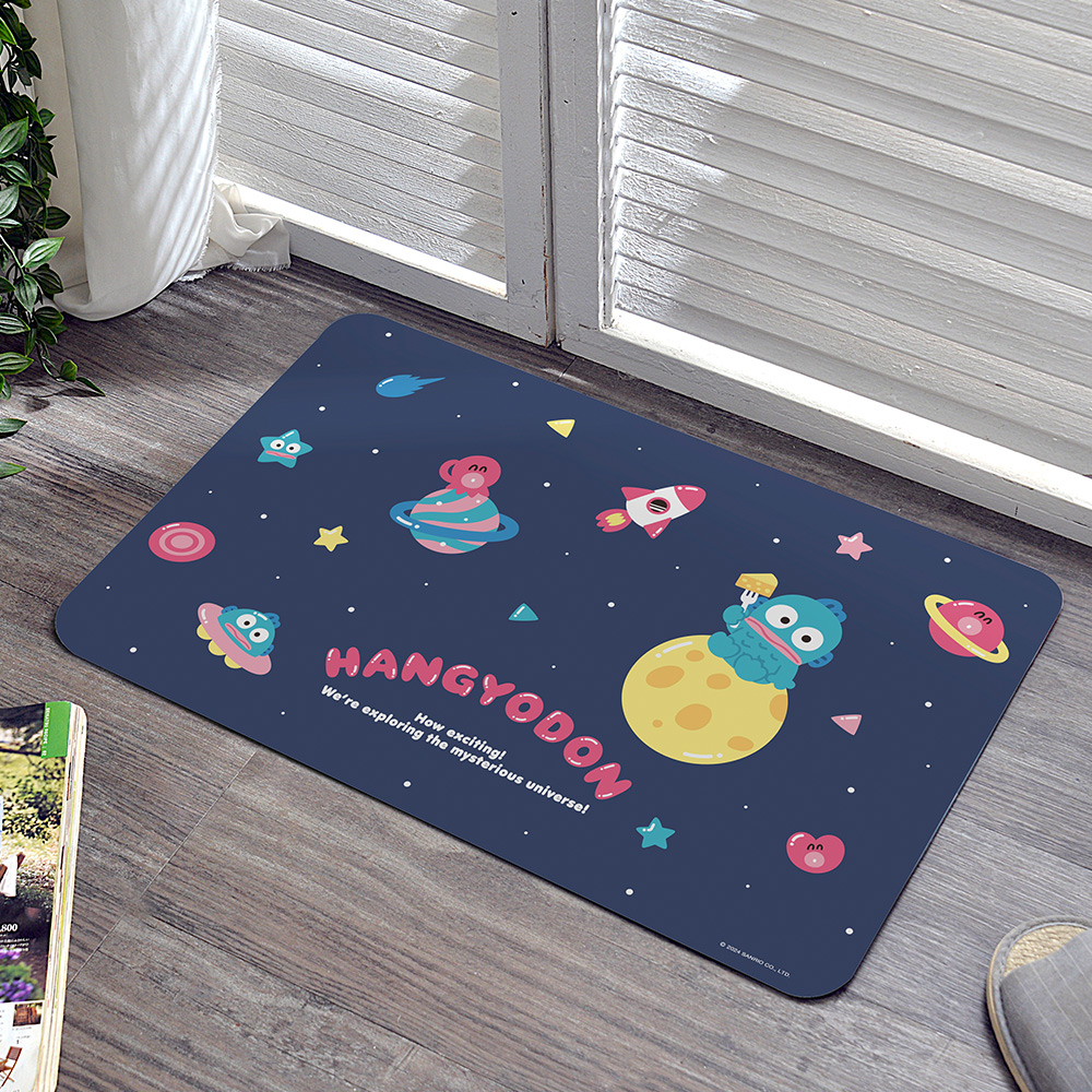 Sanrio-漢頓星際樂遊 | 抗菌可水洗軟式珪藻土強效吸水地墊 60*39CM