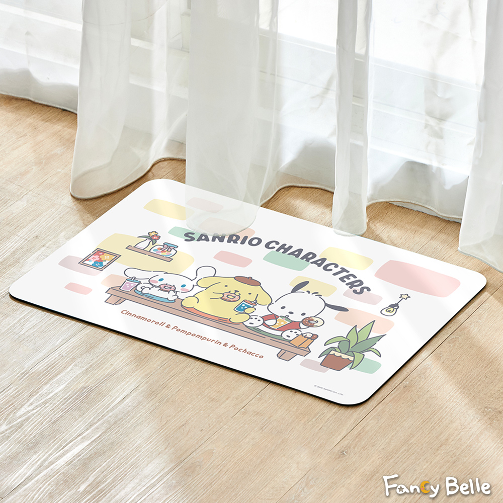 Sanrio-狗狗好朋友 | 抗菌可水洗軟式珪藻土強效吸水地墊 60*39CM