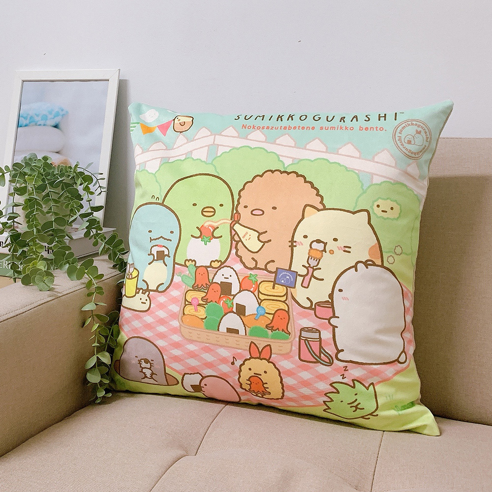 角落生物野餐趣 | 麂皮靠墊 45*45CM