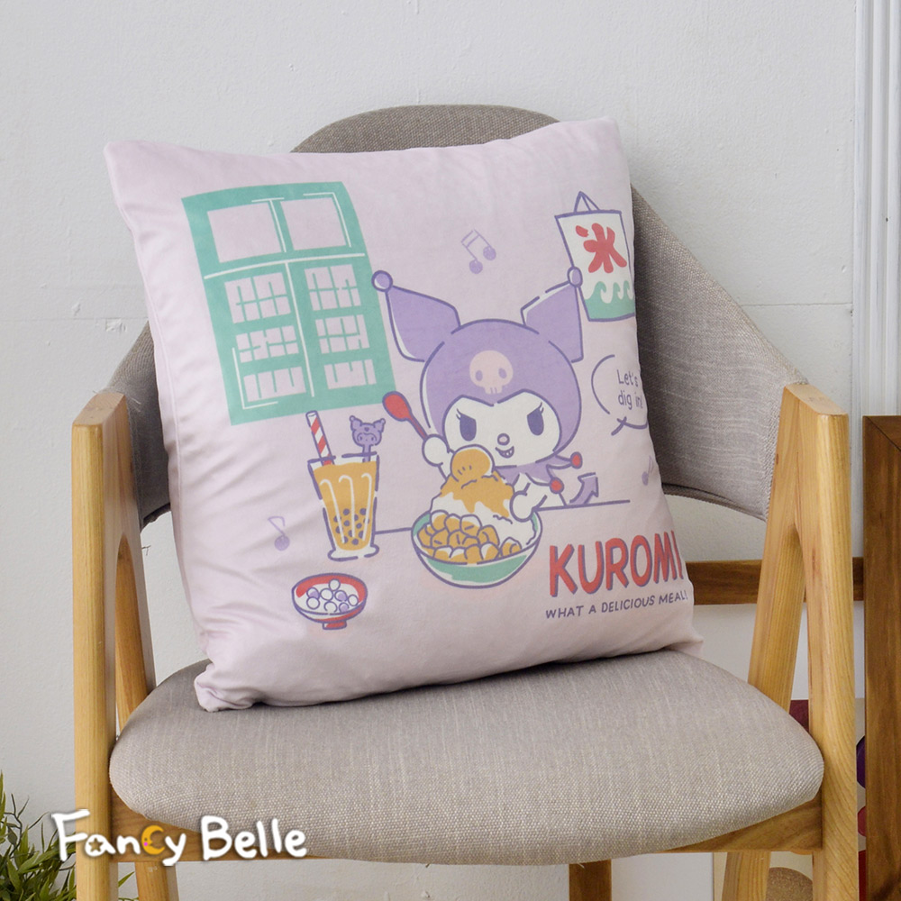 Sanrio-KUROMI冰果室 | 麂皮靠墊 45*45CM