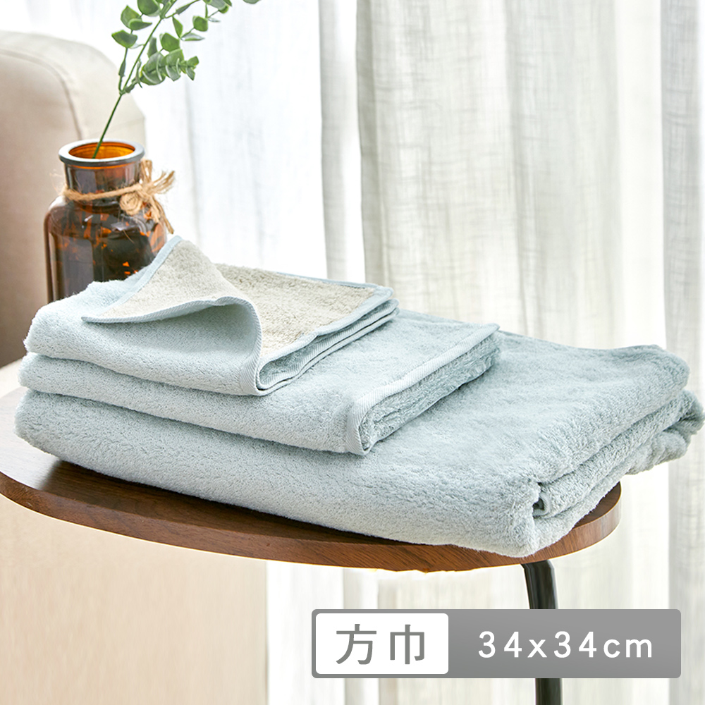 300支雙色棉花糖系列長絨棉方巾 (34x34cm) 共三色