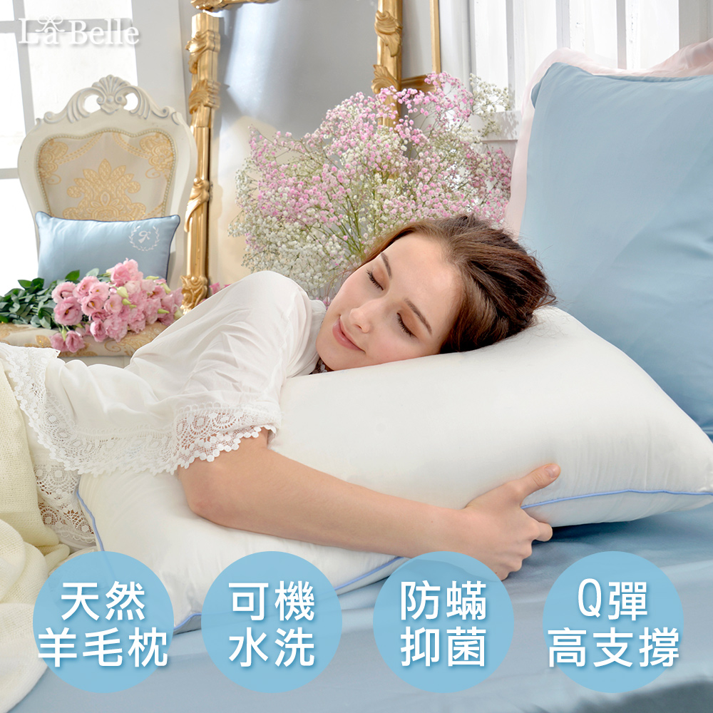 抑菌可水洗舒眠羊毛枕 | 送萬用晾曬網
