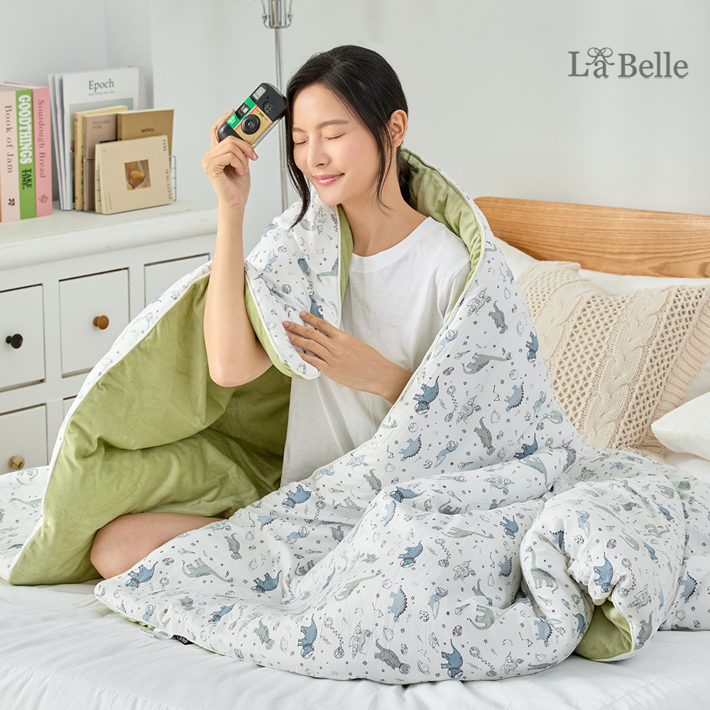 星際恐龍 | 韓國水洗棉X雲朵絨可水洗溫控好眠冬被--雙人
