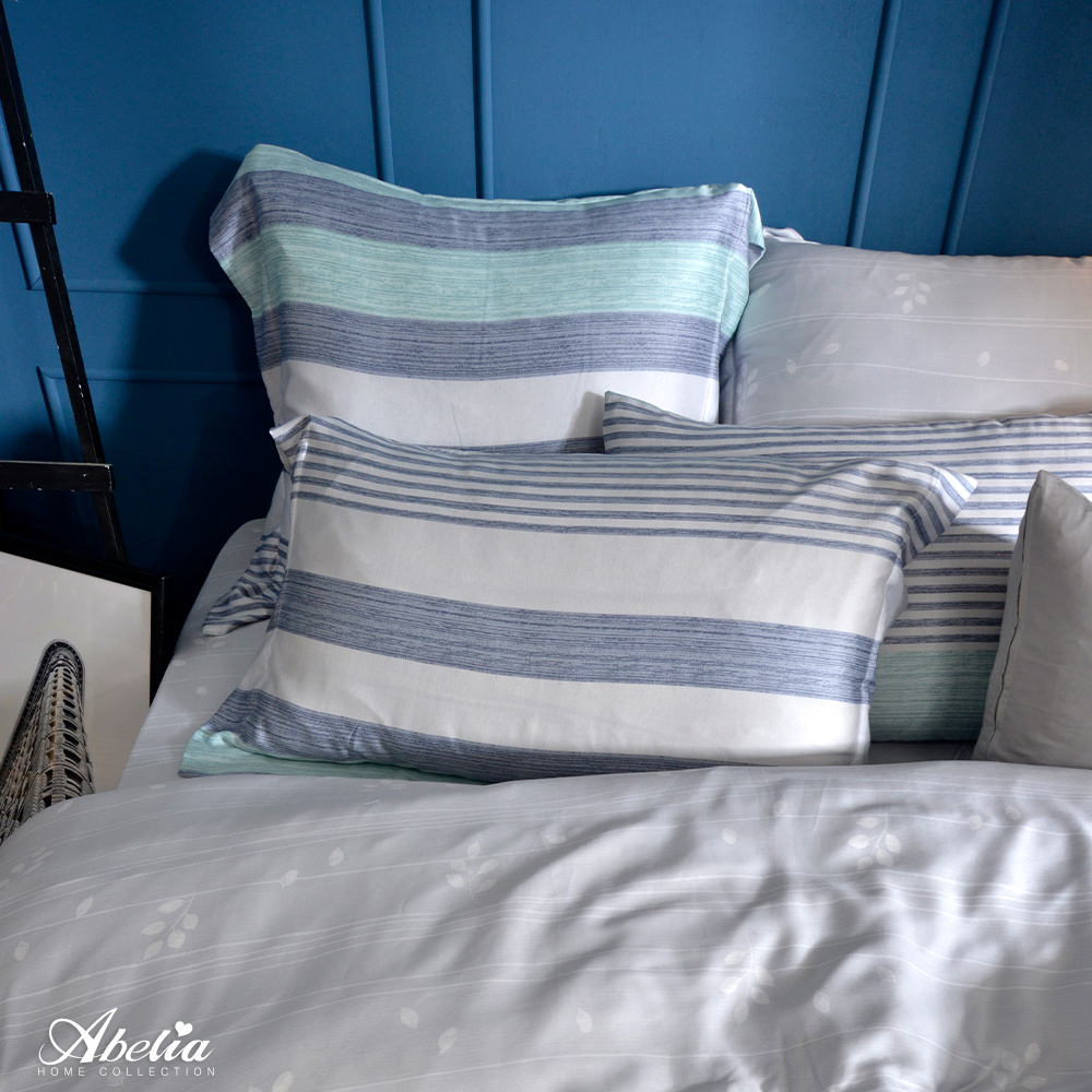 英國Abelia《居家生活》雙人天絲木漿四件式防蹣抗菌吸濕排汗兩用被床包組