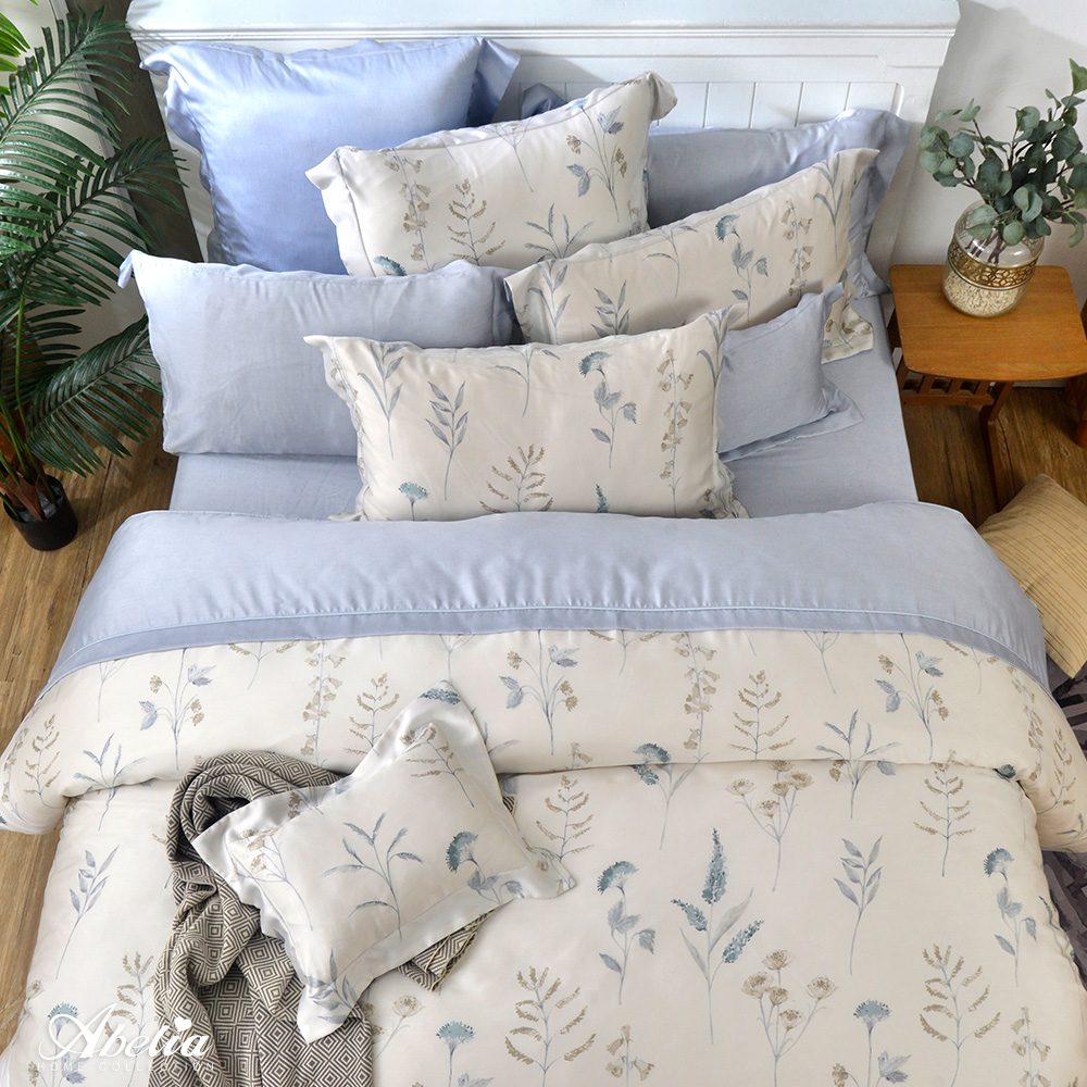 英國Abelia《和風煦煦》特大天絲木漿四件式兩用被床包組