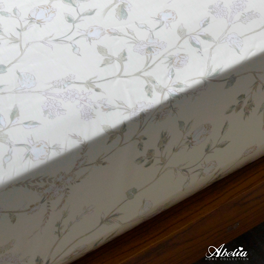 英國Abelia《花姿玉立》雙人天絲木漿纖維床包枕套組
