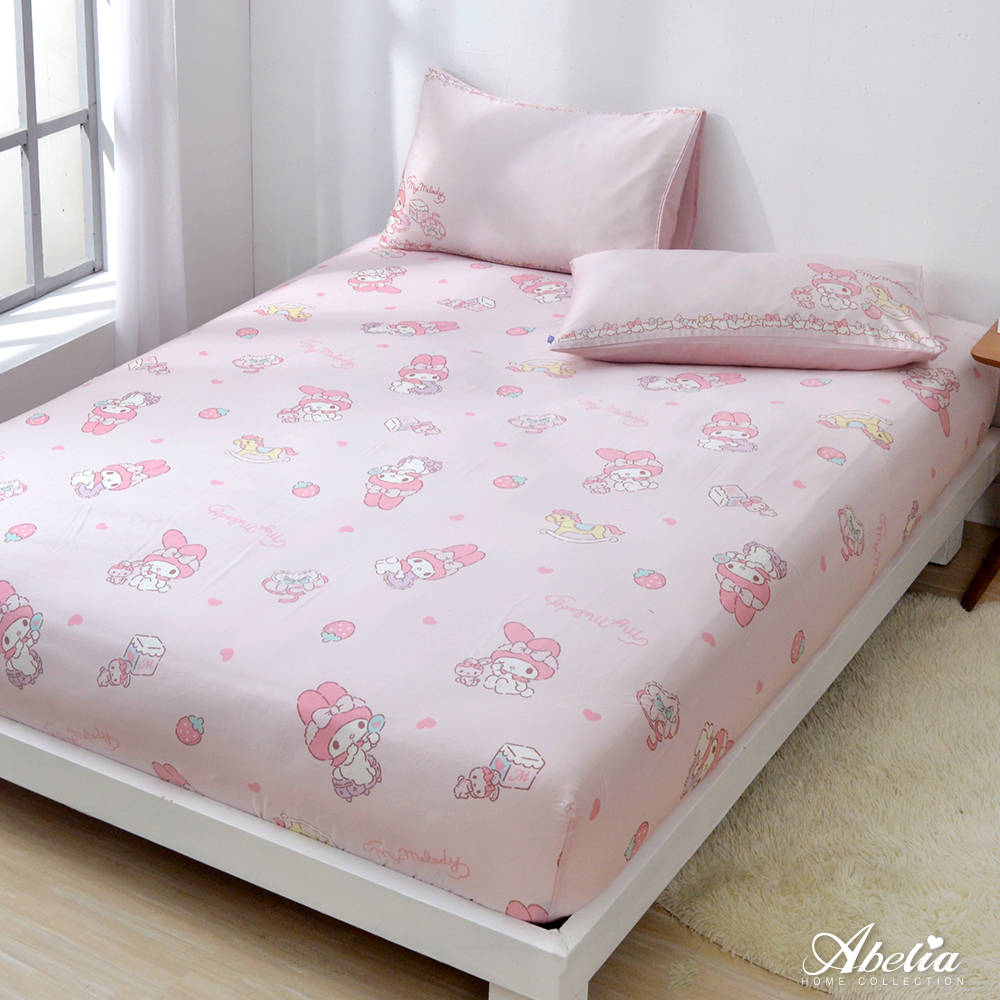 英國Abelia《Sanrio-My Melody》加大天絲床包枕套組