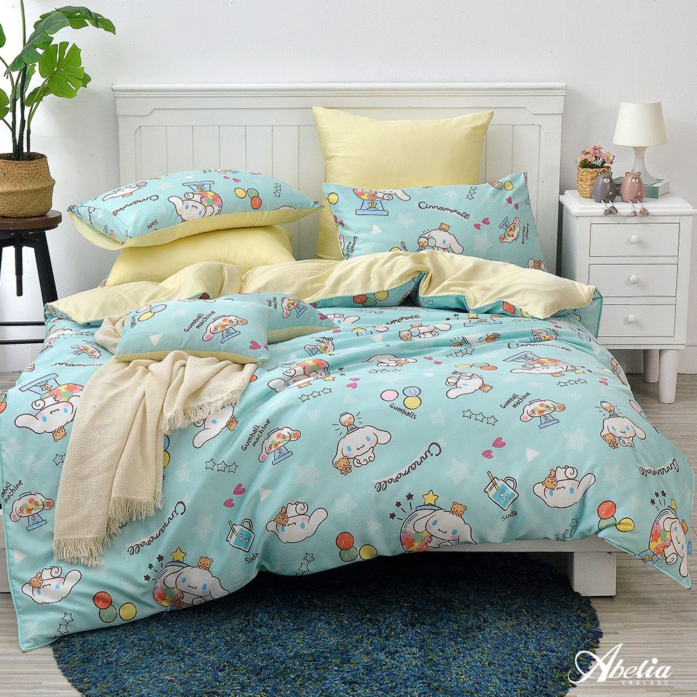 英國Abelia《Sanrio-扭扭蛋喜拿》雙人天絲防蹣抗菌吸濕排汗兩用被