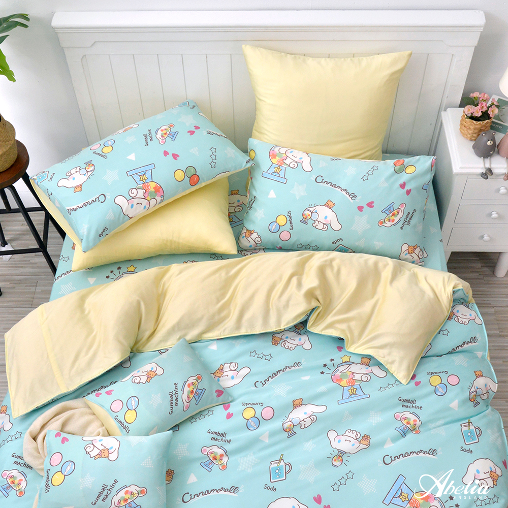 英國Abelia《Sanrio-扭扭蛋喜拿》雙人天絲防蹣抗菌吸濕排汗兩用被