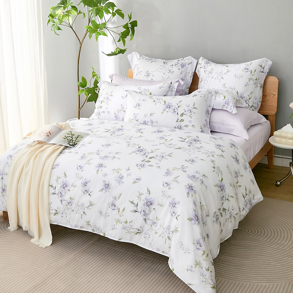 英國Abelia《清影悠夢》雙人天絲木漿纖維四件式兩用被床包組