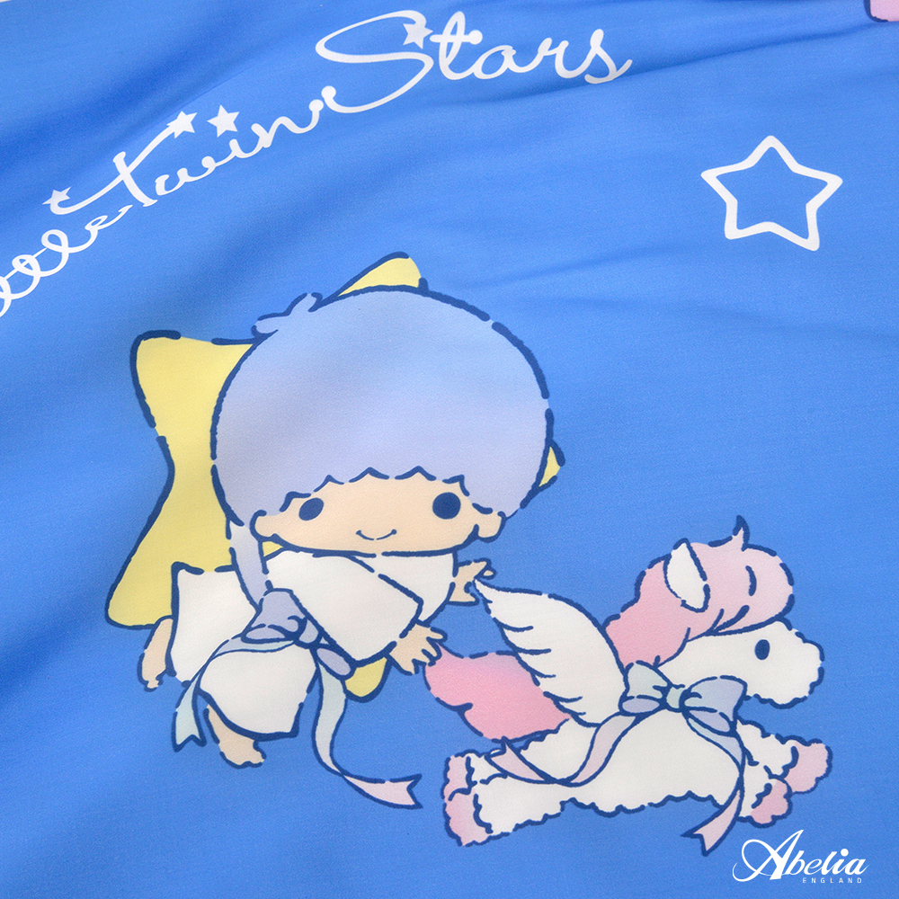 英國Abelia《Sanrio-雙星仙子天馬行空》雙人天絲床包枕套組