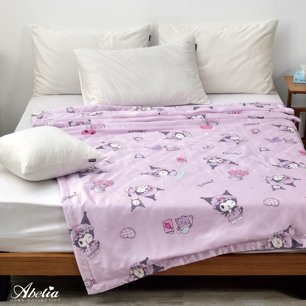 英國Abelia《Sanrio-酷洛米睡衣派對》100%天絲抗菌涼被(5x6.5尺)