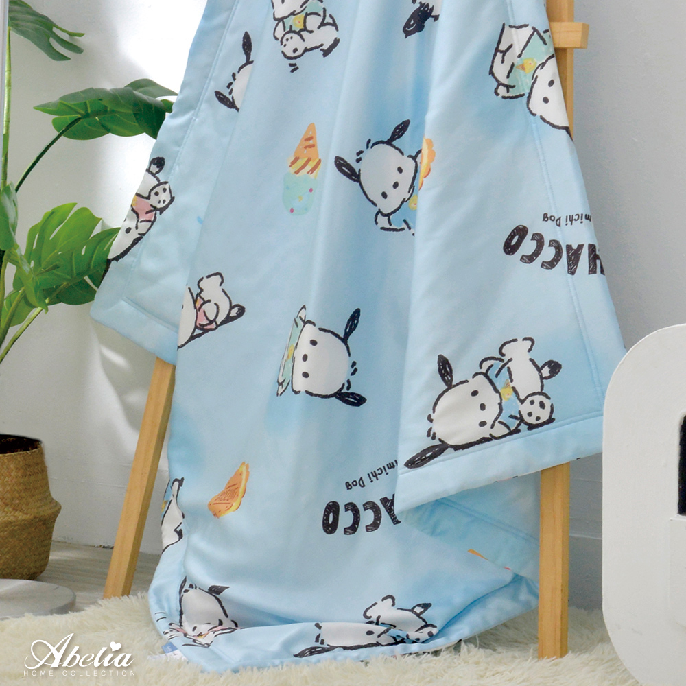 英國Abelia《Sanrio-POCHACCO帕恰雪糕》天絲兒童抗菌涼被(105*120CM)