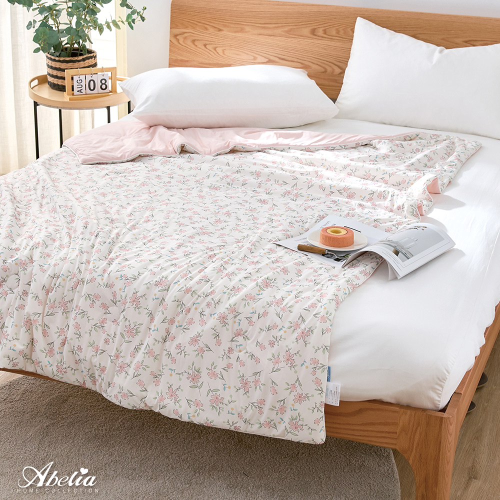 (網路獨家)英國Abelia《胭脂點點》泡泡冰涼感抗菌涼被(150*200CM)