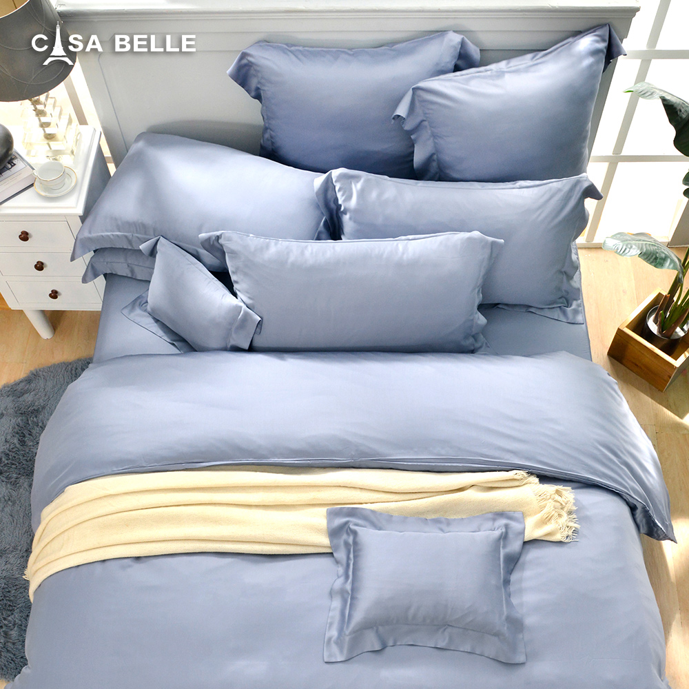 法國CASA BELLE《淡雅淨色》雙人天絲被套(共五色)