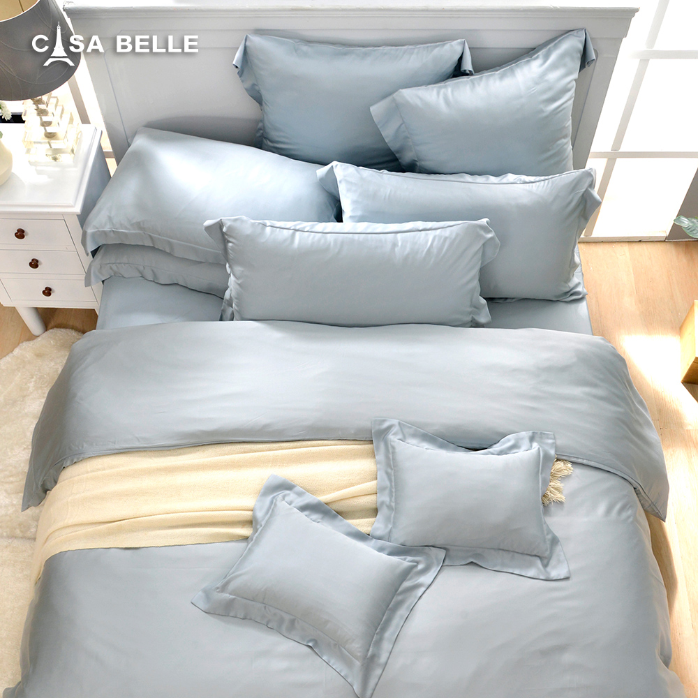 法國CASA BELLE《淡雅淨色》單人天絲被套(共五色)