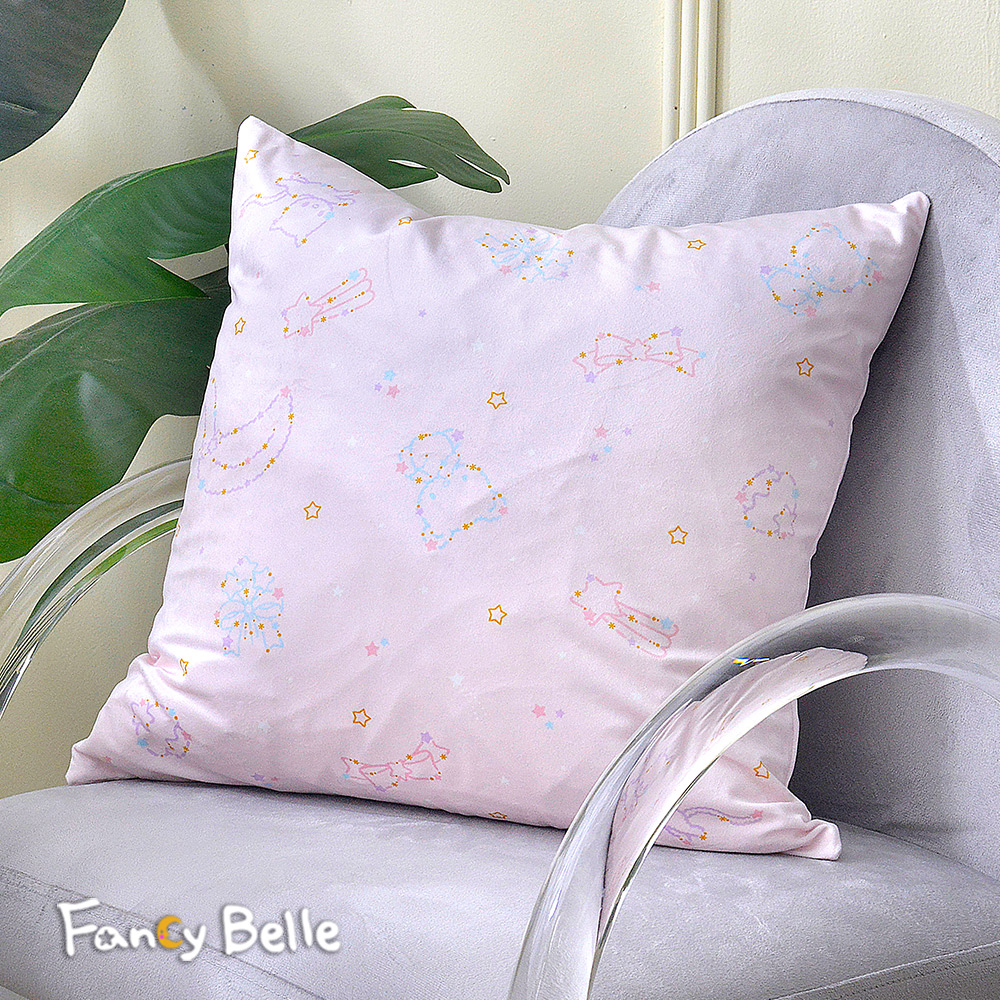 義大利Fancy Belle《Sanrio-雙星仙子可愛星河》麂皮靠墊 45*45CM
