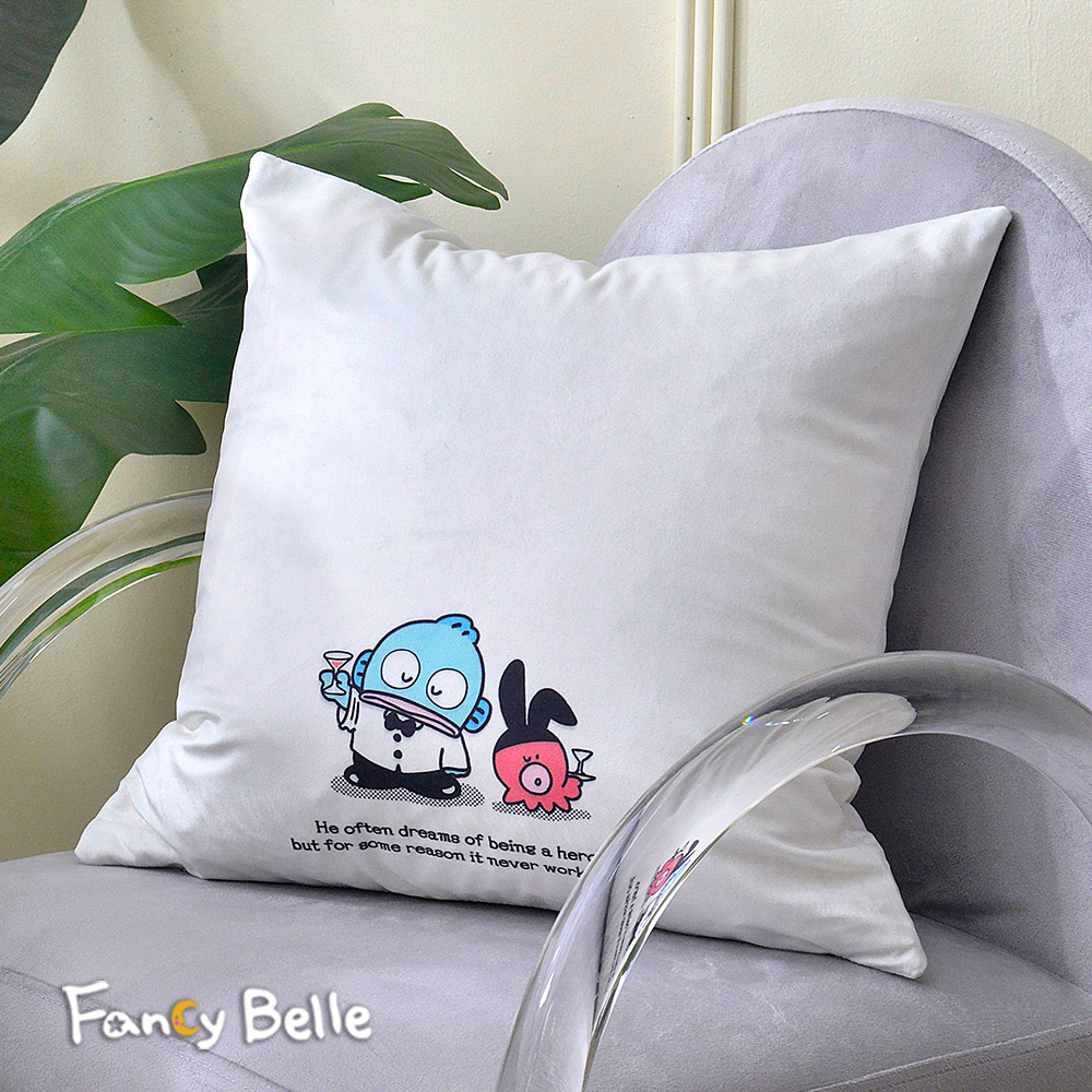 義大利Fancy Belle《Sanrio-漢頓歡樂酒吧》麂皮靠墊 45*45CM