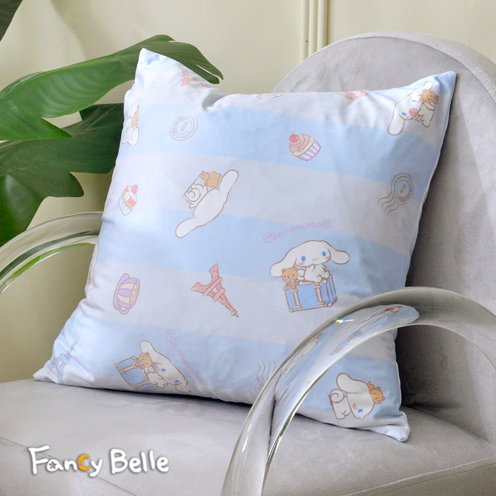 義大利Fancy Belle《Sanrio-喜拿遊巴黎》麂皮靠墊 45*45CM