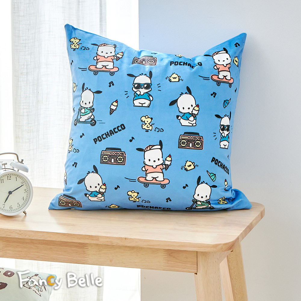義大利Fancy Belle《Sanrio-POCHACCO街頭潮流》麂皮靠墊 45*45CM