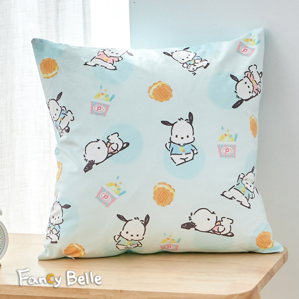 義大利Fancy Belle《Sanrio-POCHACCO帕恰雪糕》麂皮靠墊 45*45CM