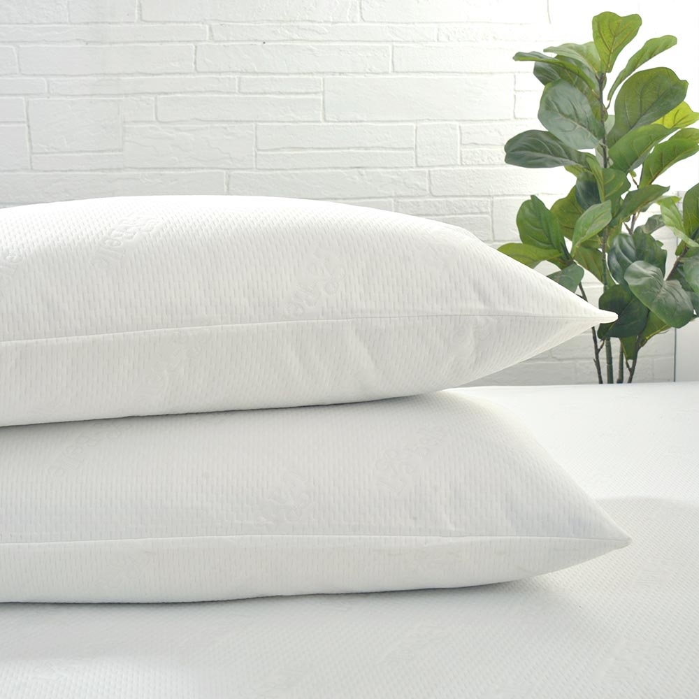 義大利La Belle《時尚典藏》防蹣抗菌透氣防水信封式保潔枕套-2入