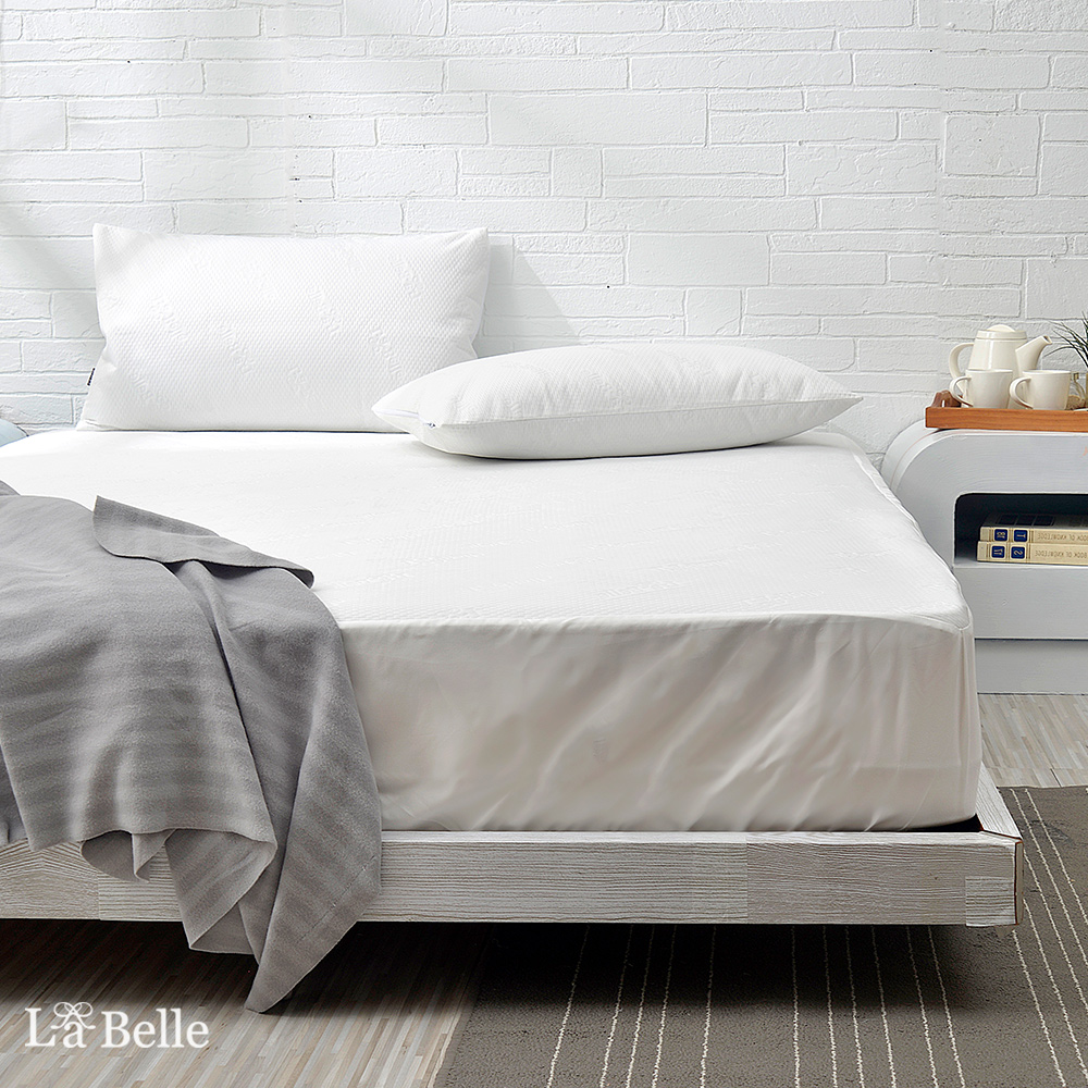 義大利La Belle《時尚典藏》單人防蹣抗菌透氣防水包覆式保潔墊