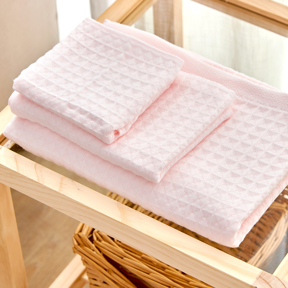 義大利La Belle 華夫格純棉系列毛巾 (75x34cm)共三色