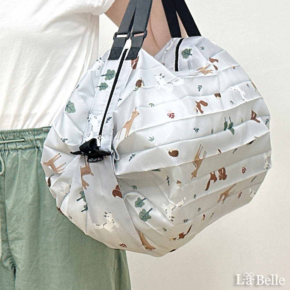 Great Living 格蕾寢飾精品館《森林家族》秒收折疊環保購物袋