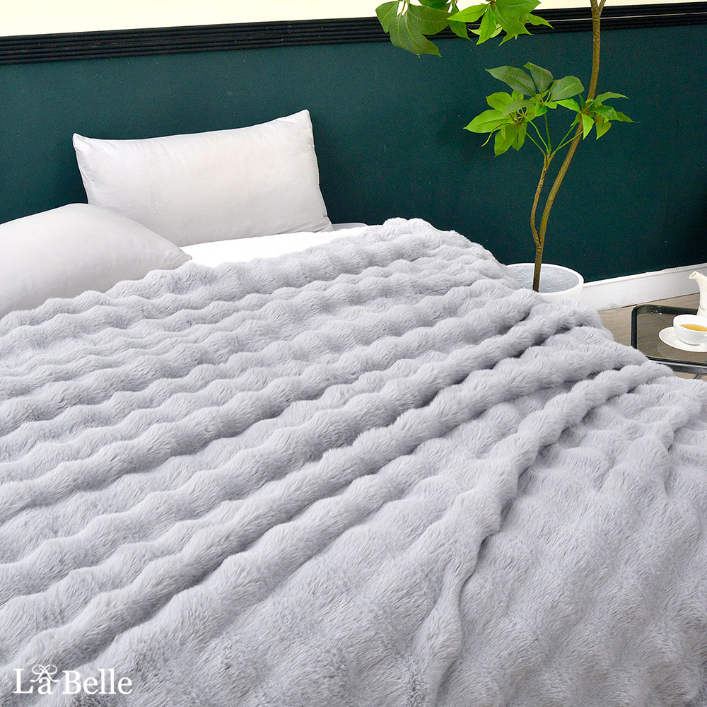 義大利La Belle《凱爾尼斯》加大輕奢極柔仿兔毛雙人毯200*230CM(共三色)