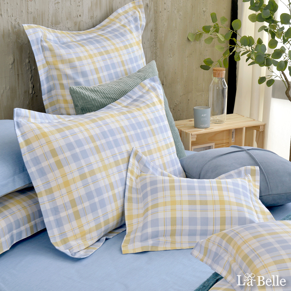 義大利La Belle《青春學院》加大純棉四件式防蹣抗菌吸濕排汗兩用被床包組