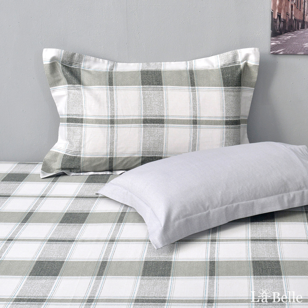 義大利La Belle《淡墨風雅》加大純棉床包枕套組