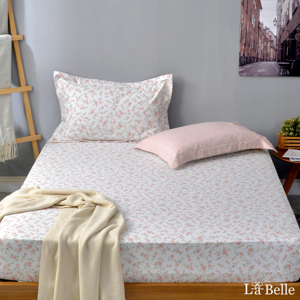 義大利La Belle《胭脂點點》加大純棉床包枕套組