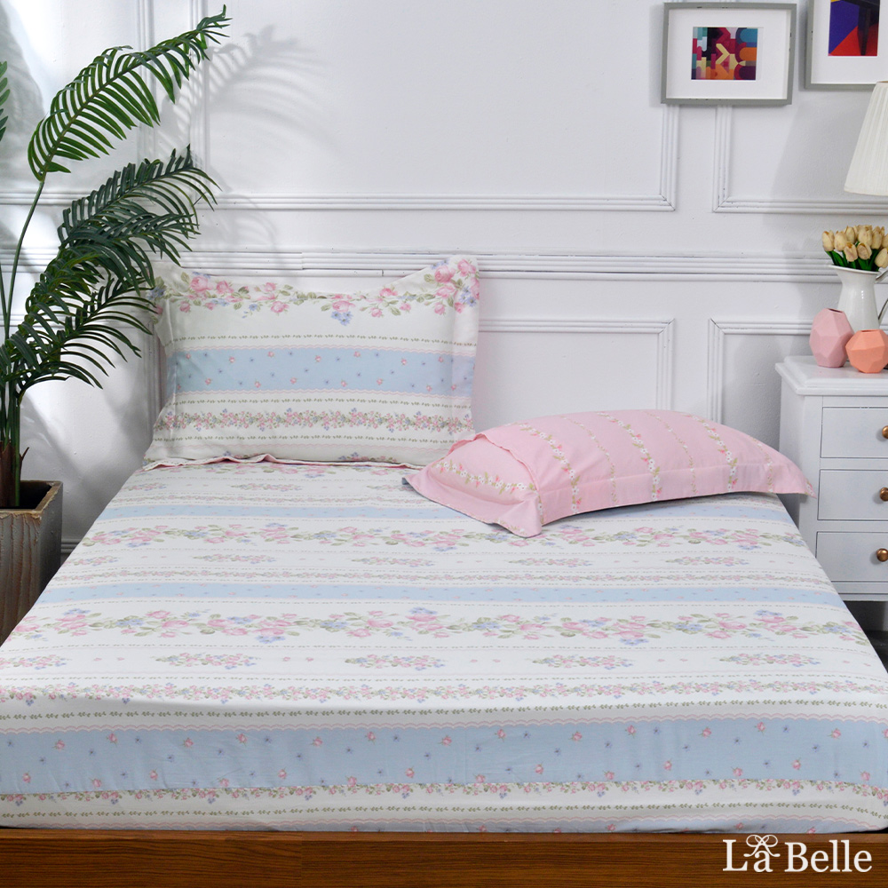 義大利La Belle《南藍繫語》雙人純棉床包枕套組