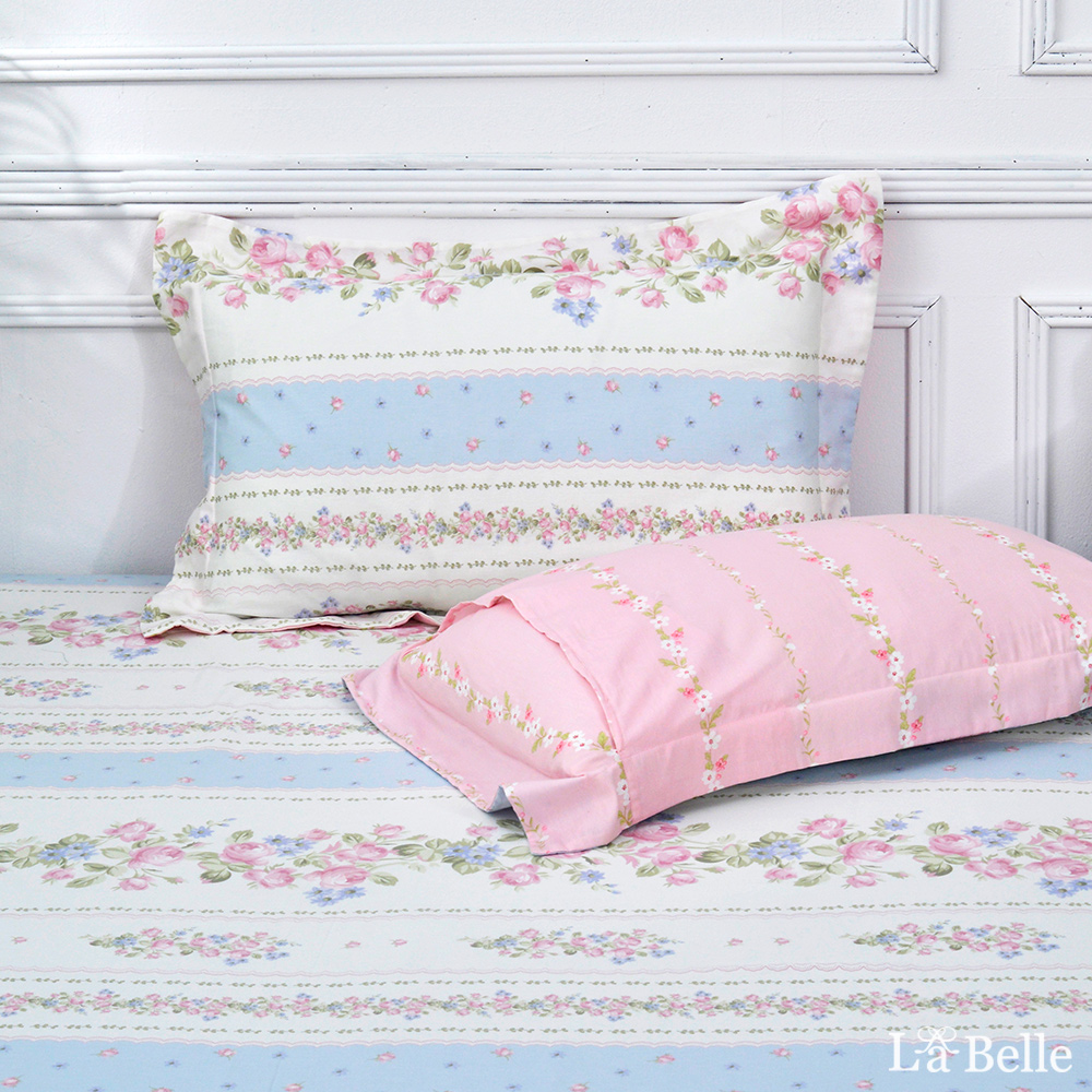 義大利La Belle《南藍繫語》雙人純棉床包枕套組
