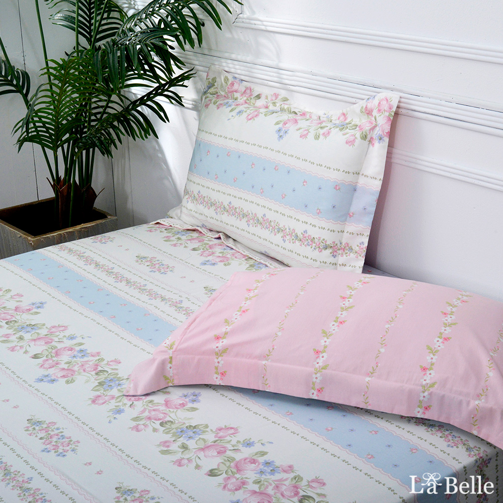 義大利La Belle《南藍繫語》雙人純棉床包枕套組