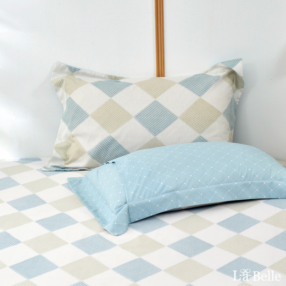 義大利La Belle《淡簡寂思》加大純棉床包枕套組