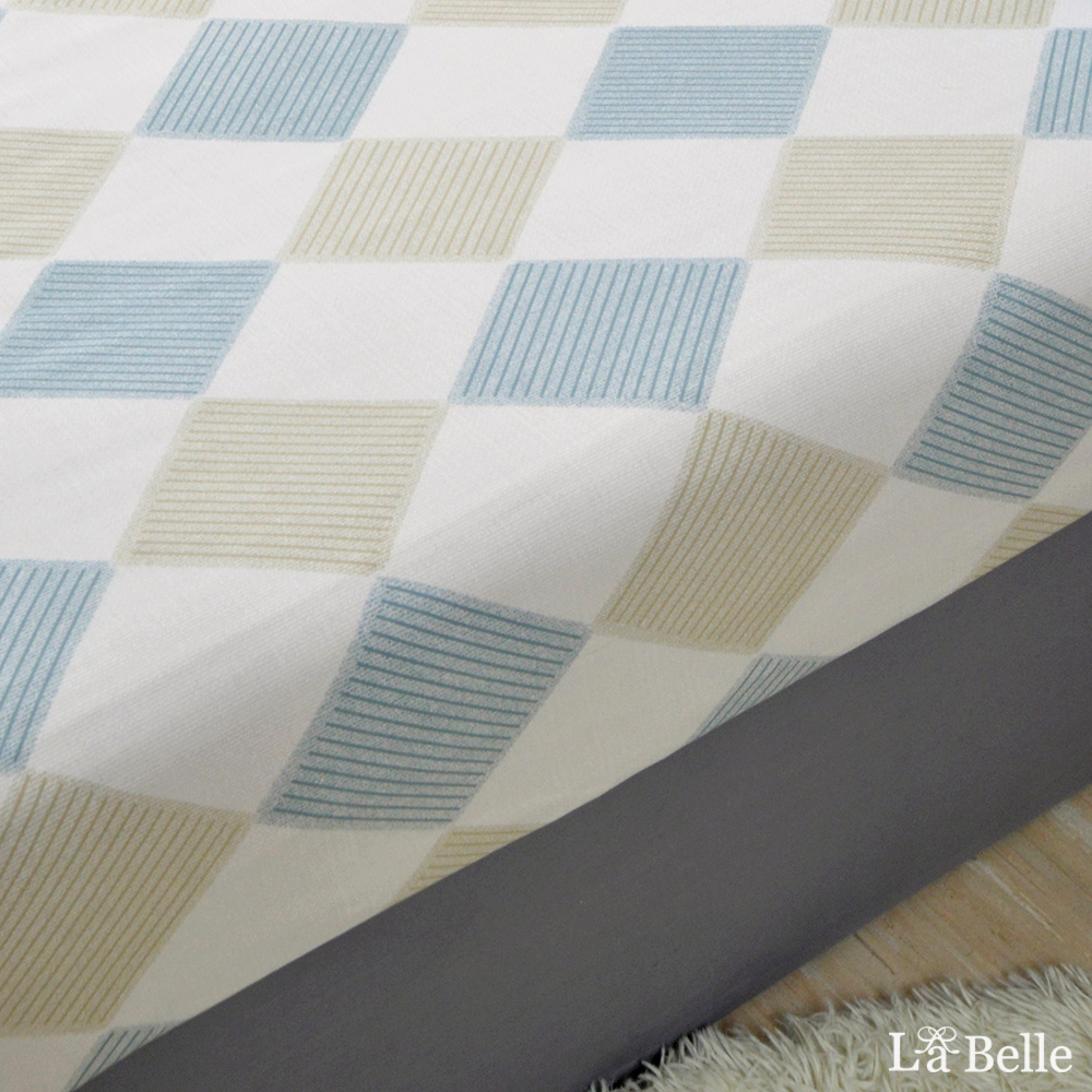 義大利La Belle《淡簡寂思》加大純棉床包枕套組