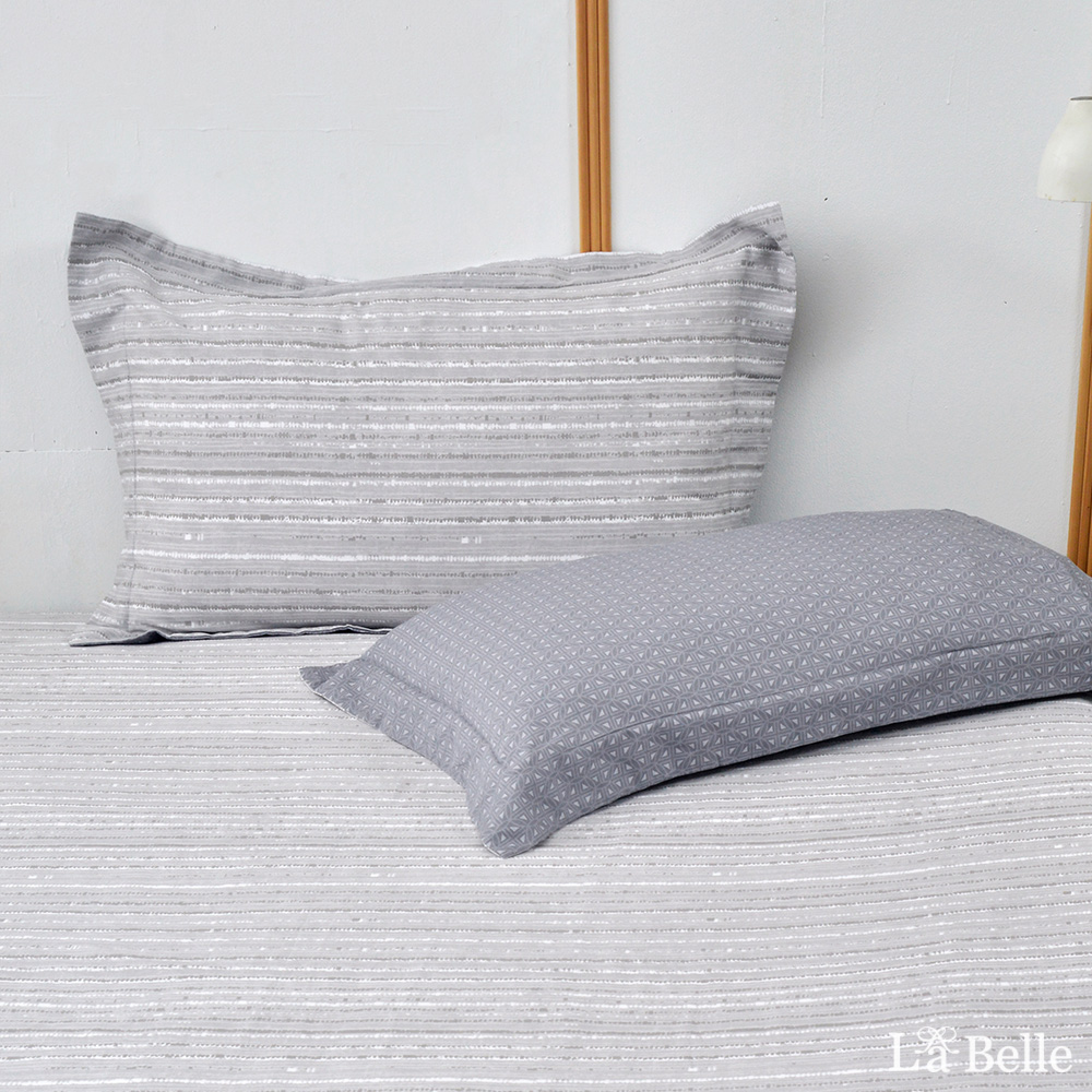 義大利La Belle《簡敘阡陌》雙人純棉床包枕套組