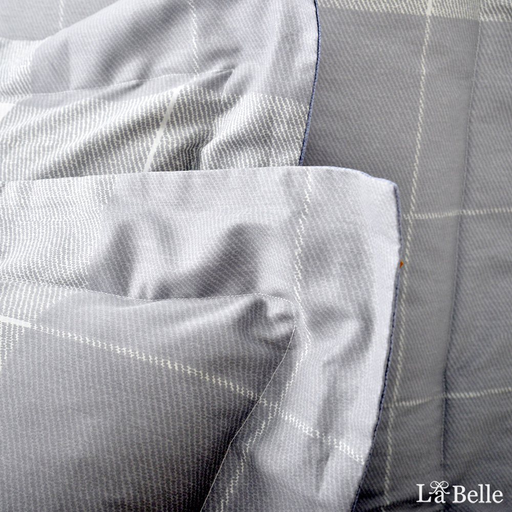 義大利La Belle《單身時光》特大純棉四件式防蹣抗菌吸濕排汗兩用被床包組