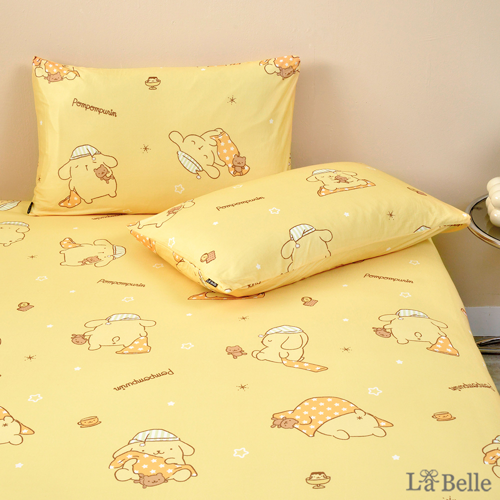 義大利La Belle《Sanrio-布丁狗唔唔睏zZ》海島針織信封枕套--2入