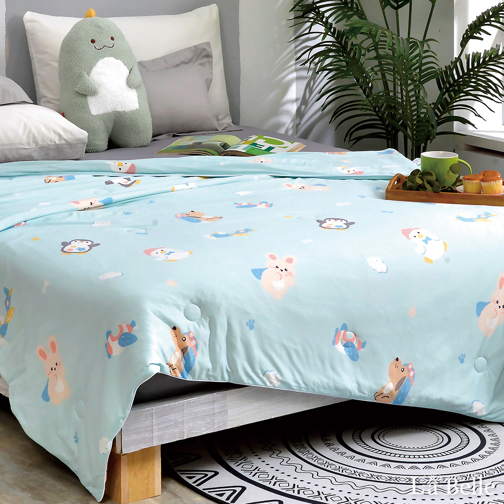 義大利La Belle《歡樂飛行日記》海島針織棉抗菌涼被5*6尺