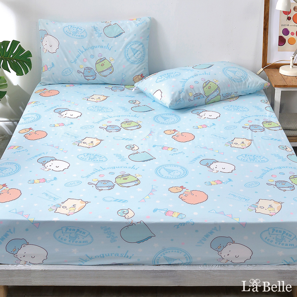 義大利La Belle Sumikko gurashi《角落酷冰樂》加大超COOL超涼感床包枕套組