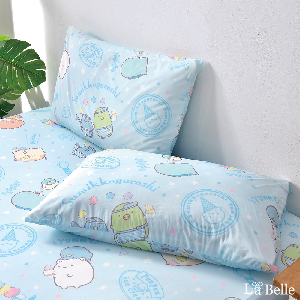 義大利La Belle Sumikko gurashi《角落酷冰樂》加大超COOL超涼感床包枕套組