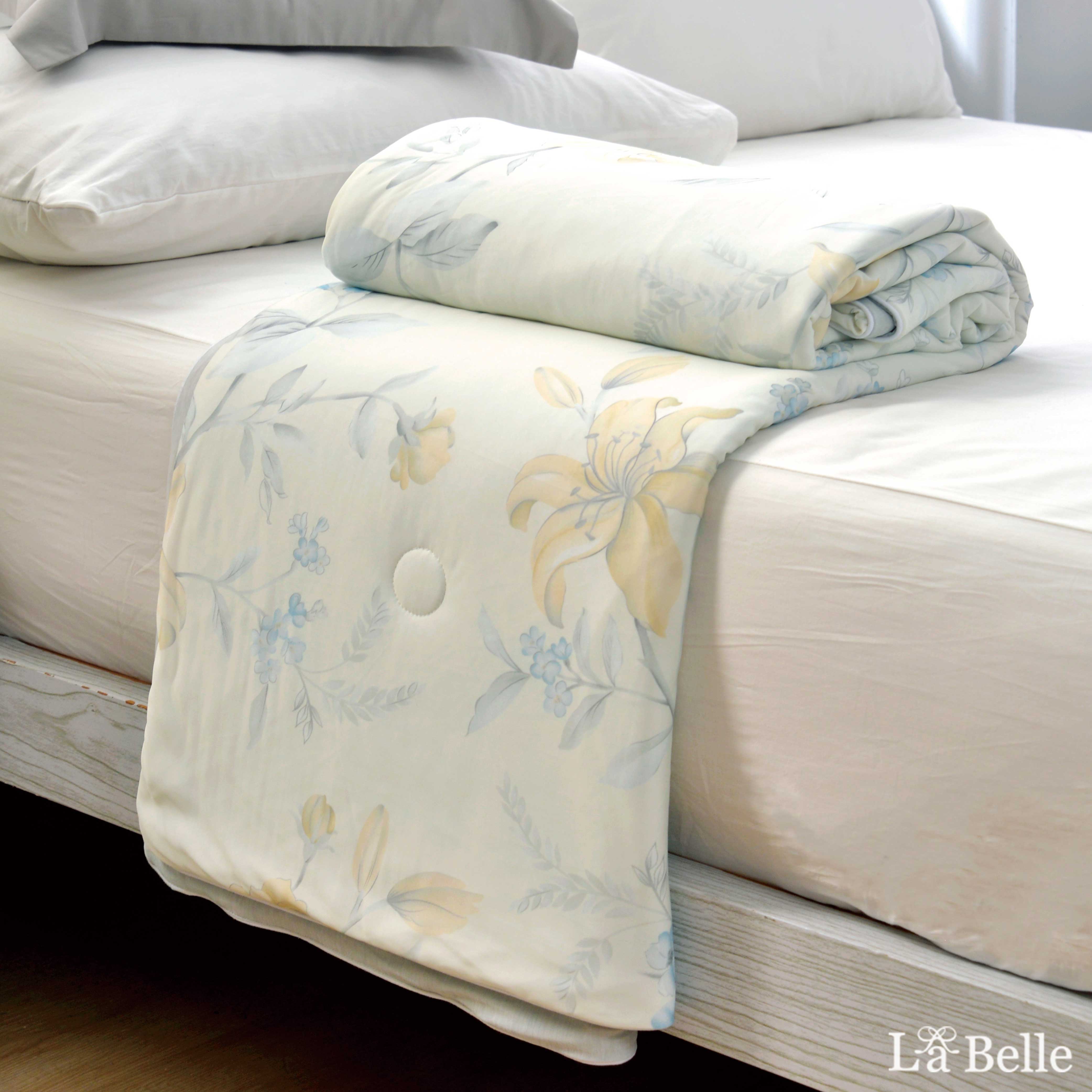 義大利La Belle《夏日橙花》超COOL超涼感蠶絲蛋白抗菌涼被(150*200CM)