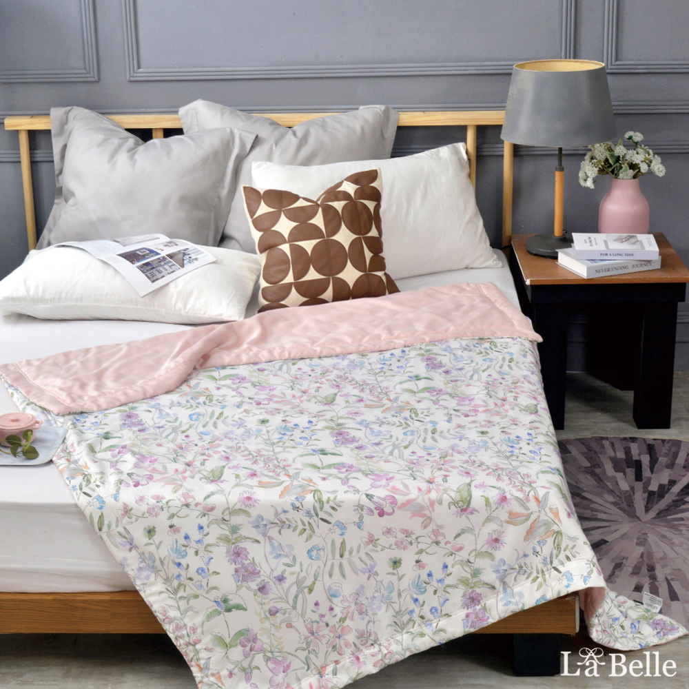 義大利La Belle《花蒔繁麗》100%天絲抗菌涼被(5x6.5尺)