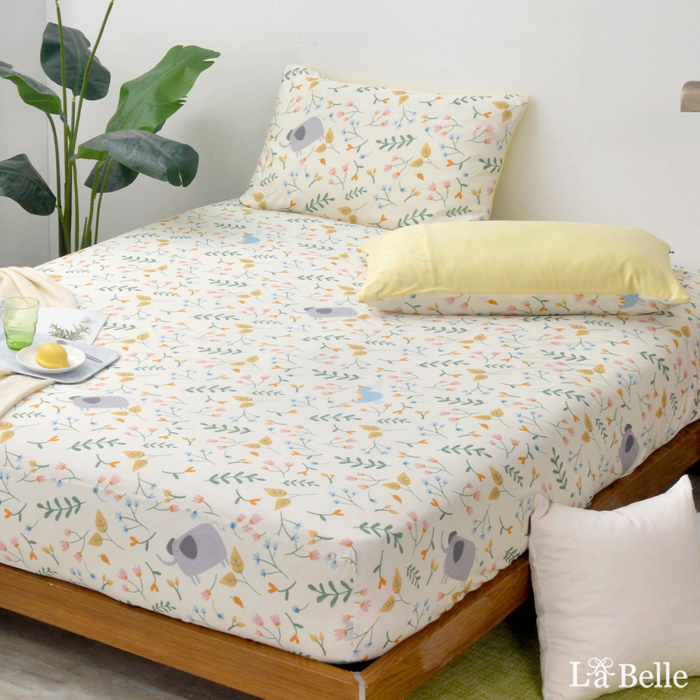義大利La Belle《春日恐龍花園》加大超COOL超涼感床包枕套組
