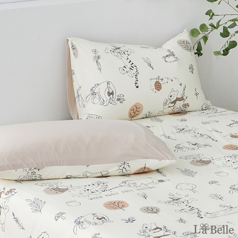 義大利La Belle X Winnie the Pooh《楓糖維尼》眠綿冰涼感信封枕套--2入
